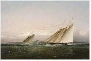 YachtRace BostonHarbor byButterworth James Edward Buttersworth